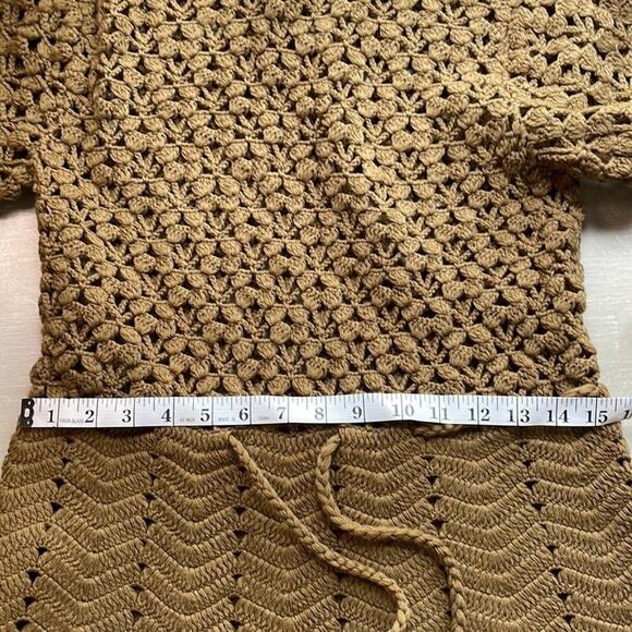 Vintage handmade OOAK crochet midi dress - Picture 6 of 7